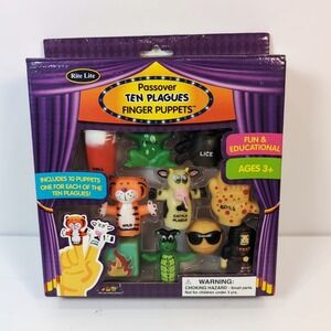 Rite Lite Passover Ten Plagues Finger Puppets Jewish Education Jenji Ages 3+